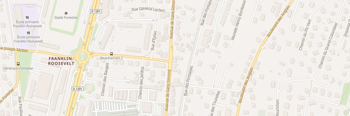 Plan du 82A Av de St Simond à Aix-les-Bains