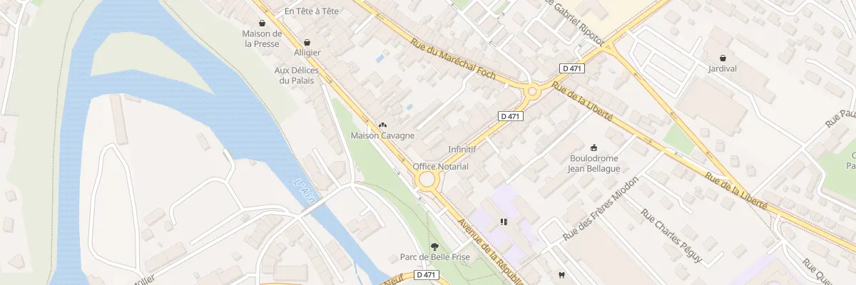 Plan du 81 Av de la République à Champagnole