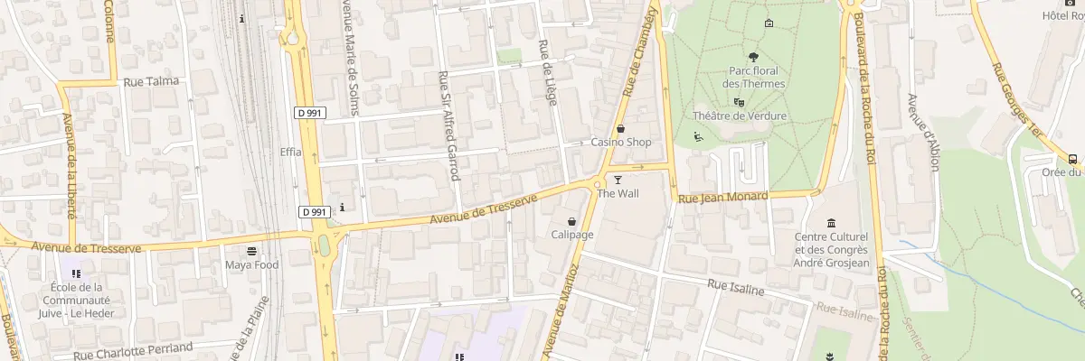 Plan du 12 Av de Tresserve à Aix-les-Bains