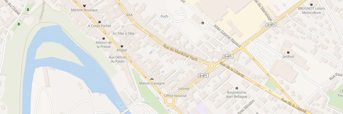 Plan du 15 Rue Marechal Foch à Champagnole