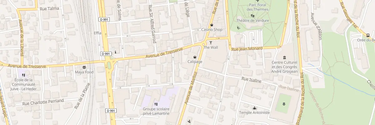 Plan du 8 Av de Marlioz à Aix-les-Bains