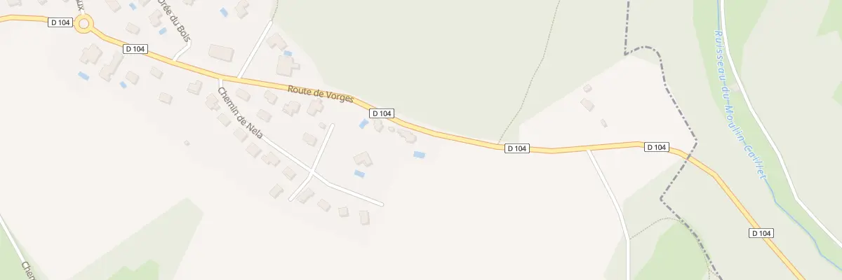 Plan du 52 Rte de Vorges à Boussières