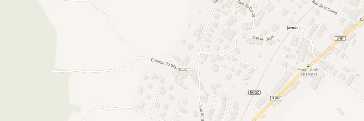 Plan du 34 Che du Brandou à Péron