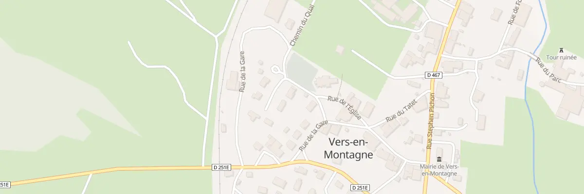 Plan du 66 Rue du Chateau d’Eau à Vers-en-Montagne