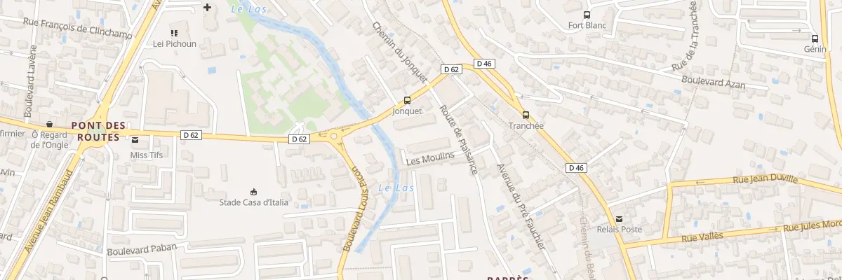 Plan du 495 Rte de Plaisance à Toulon