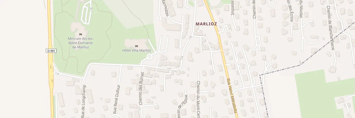 Plan du 39 Mte de Marlioz à Aix-les-Bains