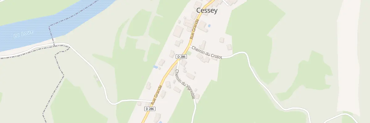 Plan du 12 Gr Grande Rue à Cessey