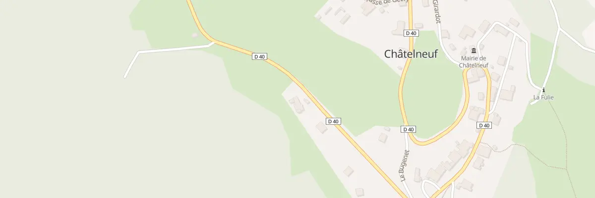 Plan du 271 Rte de Mont sur Monnet à Châtelneuf