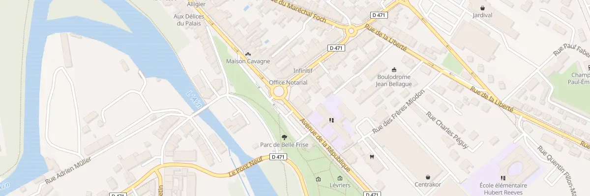Plan du 83 Av de la République à Champagnole