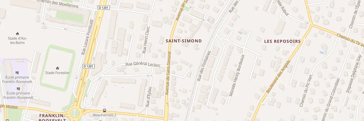 Plan du 106 Av de Saint Simond à Aix-les-Bains