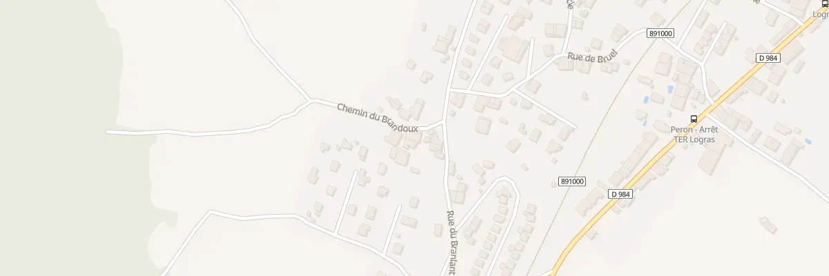 Plan du 21 Che du Brandou à Péron