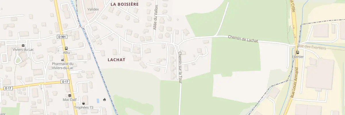 Plan du 234 Che de Lâchât à Drumettaz-Clarafond