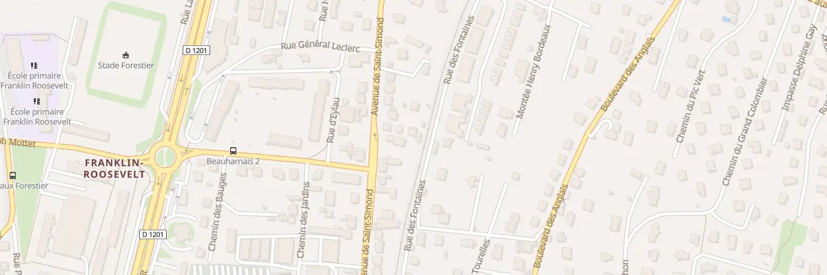 Plan du 88 Av de St Simond à Aix-les-Bains