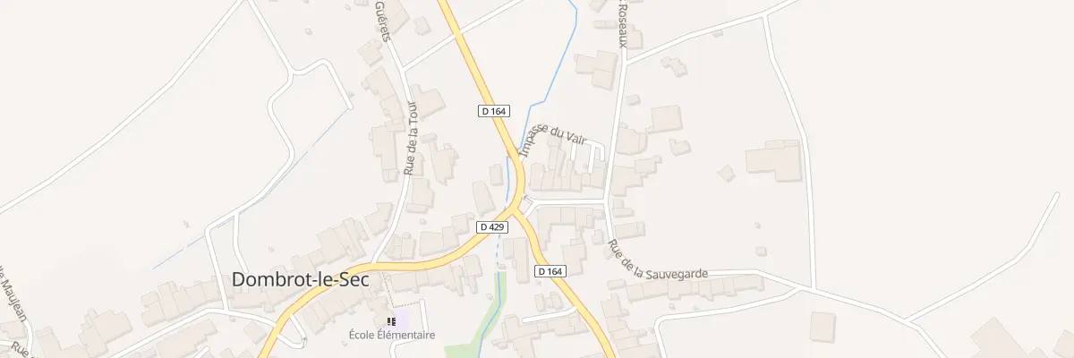 Plan du 10 Rte de Contrexéville à Dombrot-le-Sec
