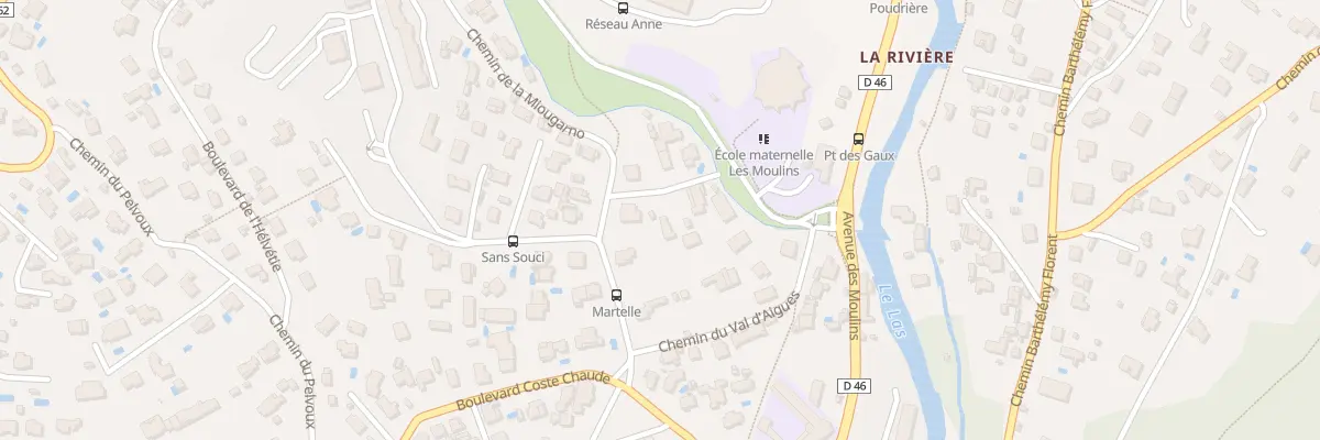 Plan du 160 Che de la Martelle à Toulon