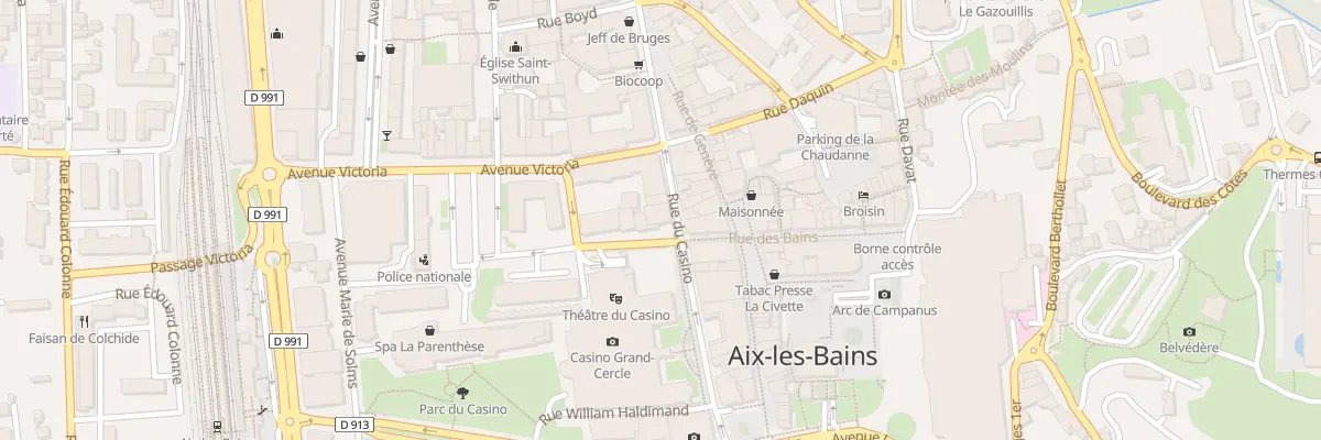 Plan du 2 Av des Fleurs à Aix-les-Bains
