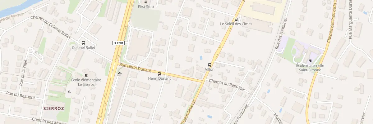 Plan du 2B Che de St Simond à Aix-les-Bains