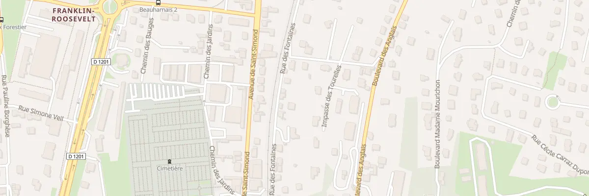 Plan du 68 Rue des Fontaines à Aix-les-Bains