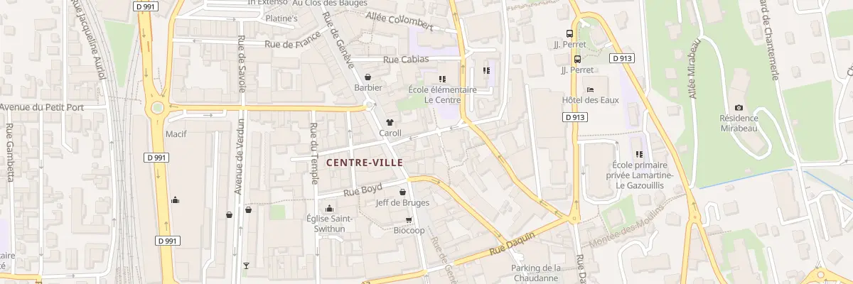 Plan du 7 Rue Claude de Seyssel à Aix-les-Bains