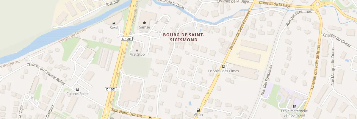 Plan du 8 Che Villon à Aix-les-Bains