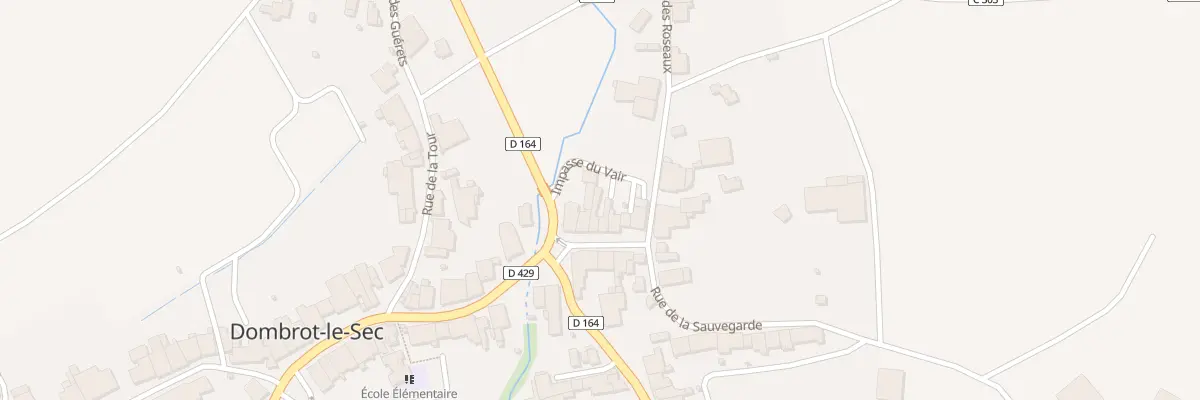 Plan du 25 Rue de la Sauvegarde à Dombrot-le-Sec