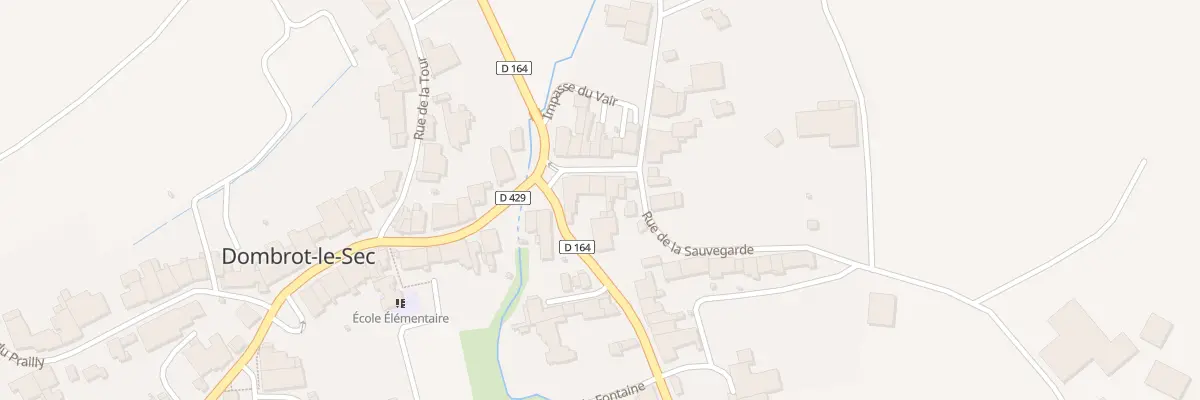 Plan du 40 Rue de la Sauvegarde à Dombrot-le-Sec