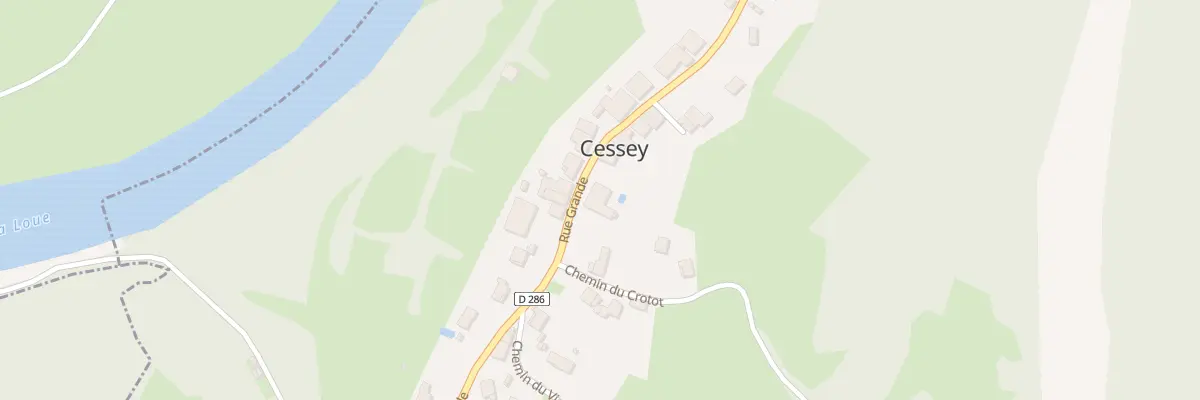 Plan du 1B Che du Crotot à Cessey