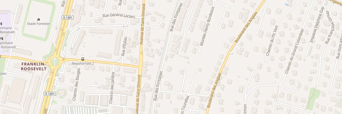 Plan du 84 Rue des Fontaines à Aix-les-Bains