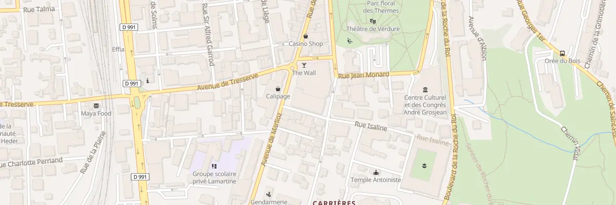 Plan du 28 Rue Victor Hugo à Aix-les-Bains