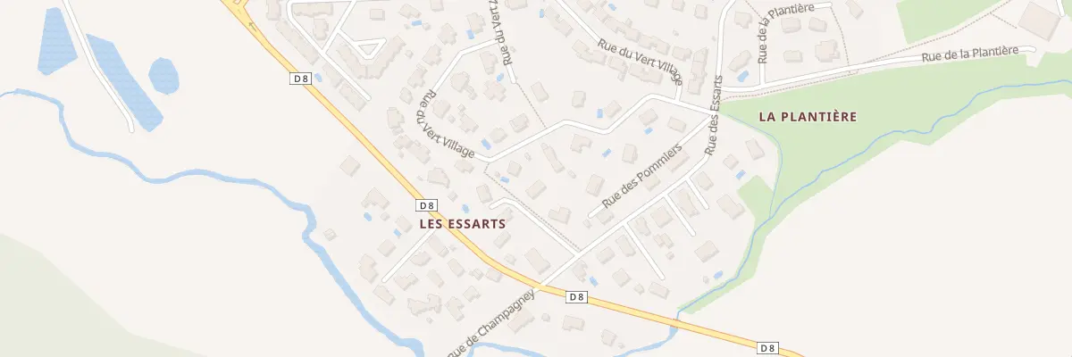 Plan du 8 Rue des Prés de la Noue à Pelousey