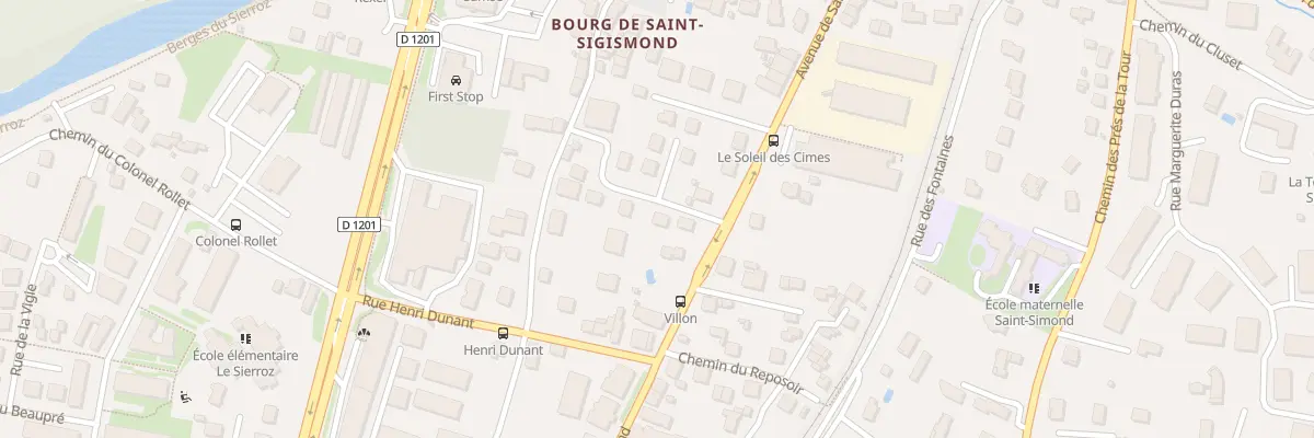 Plan du 3 Che Villon à Aix-les-Bains
