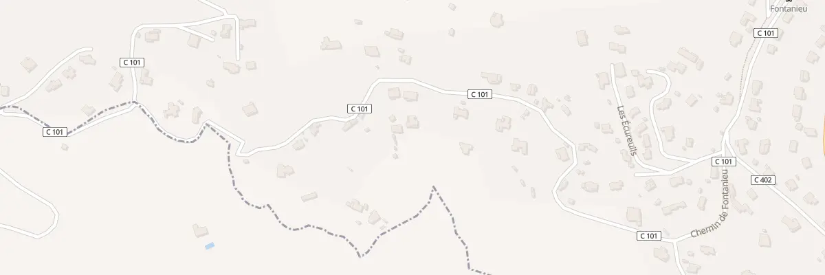 Plan du 1101 Che de Fontanieu au Revest-les-Eaux