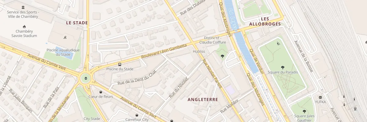 Plan du 11 Bd Léon Gambetta à Chambéry