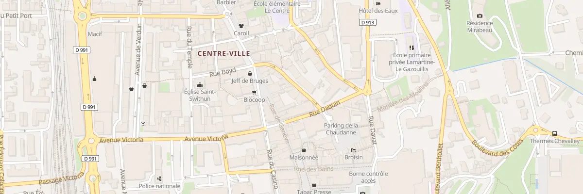 Plan du 12 Rue de la Chaudanne à Aix-les-Bains