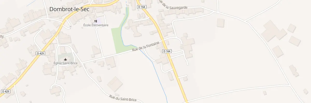 Plan du 200 Rue du Château à Dombrot-le-Sec