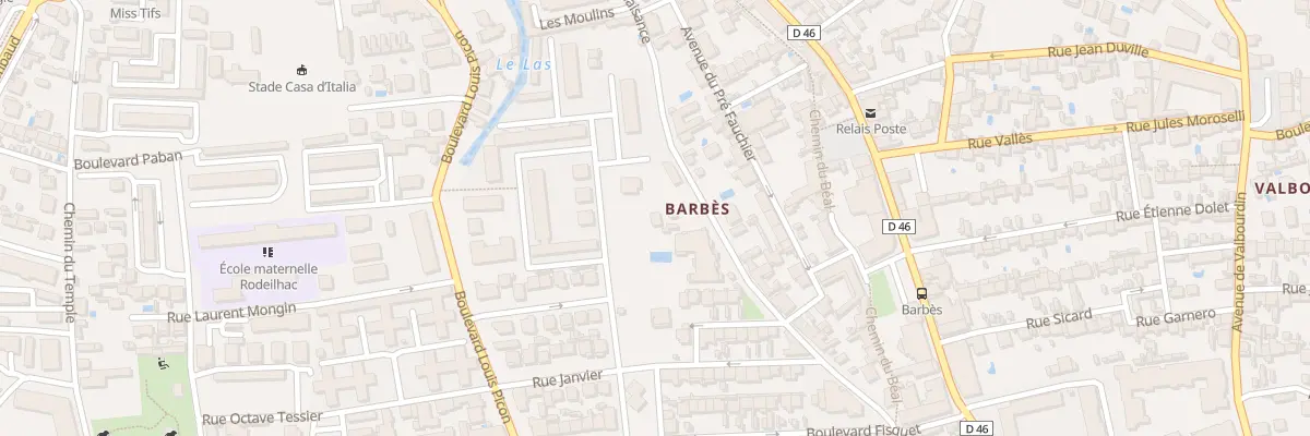 Plan du 327 Rte de Plaisance à Toulon