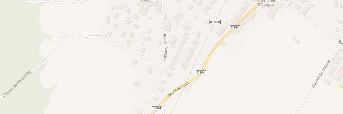 Plan du 244 Rue du Branlant à Péron