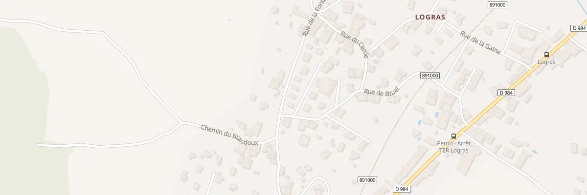 Plan du 394 Rue de Bruel à Péron