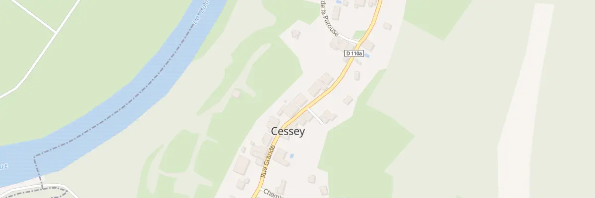 Plan du 25 Gr Grande Rue à Cessey