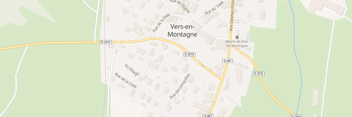 Plan du 87 Rue du Clos Gayet à Vers-en-Montagne