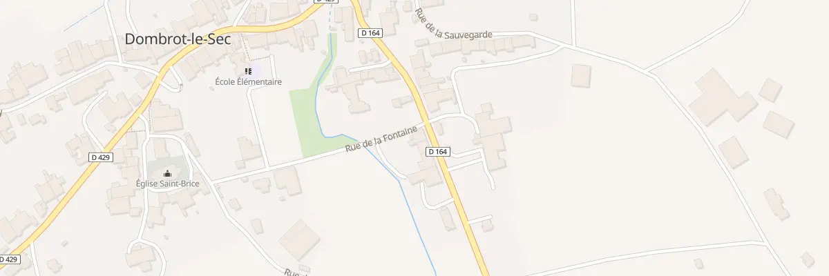 Plan du 190 Rue du Château à Dombrot-le-Sec