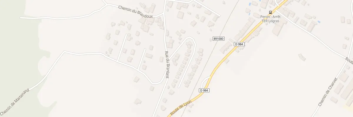 Plan du 5005 Rue du Branlant à Péron