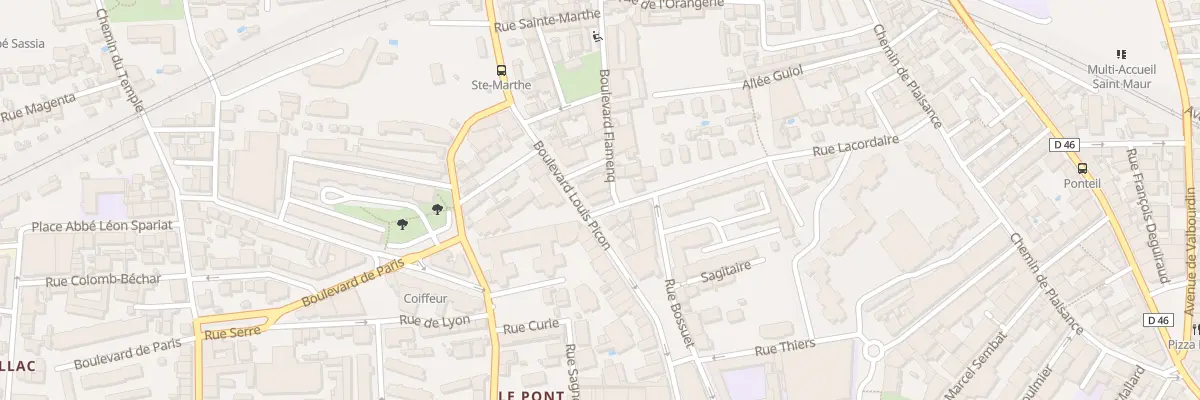 Plan du 212 Bd Louis Picon à Toulon