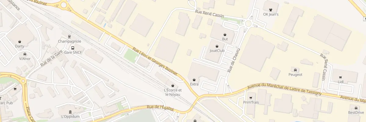 Plan du 63 Rue Leon et G. Bazinet à Champagnole