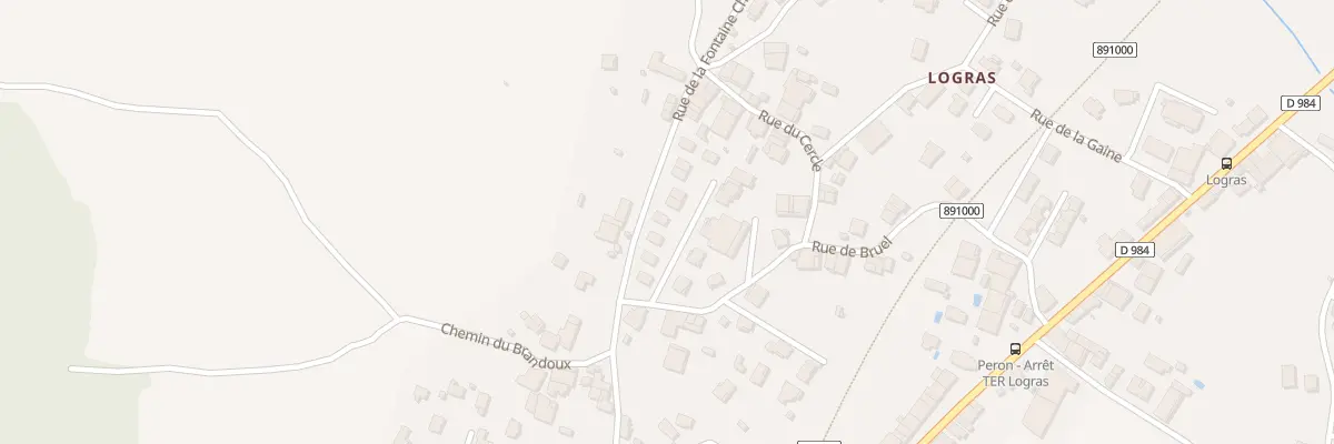 Plan du 390 Rue de Bruel à Péron