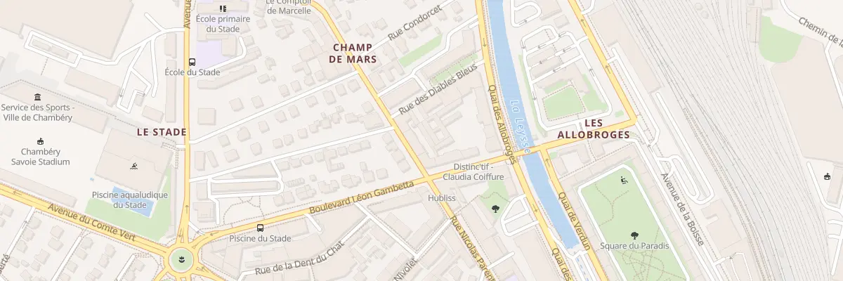 Plan du 408 Rue Nicolas Parent à Chambéry