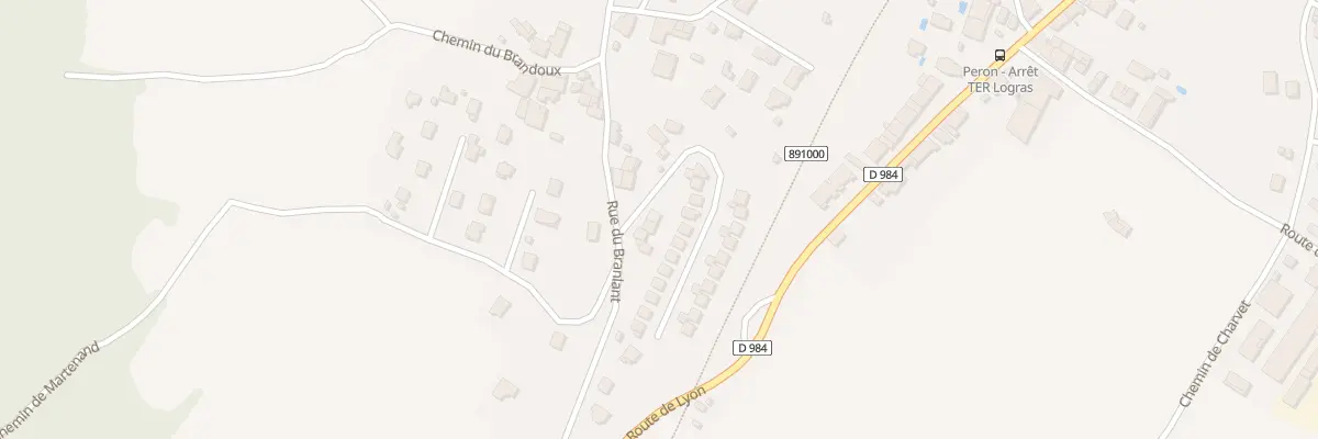 Plan du 5006 Rue du Branlant à Péron