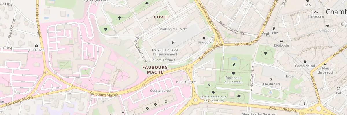 Plan du 204 Fg Maché à Chambéry