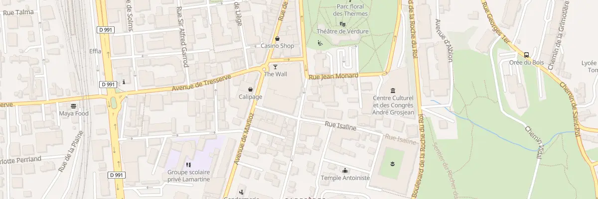 Plan du 25 Rue Pellegrini à Aix-les-Bains