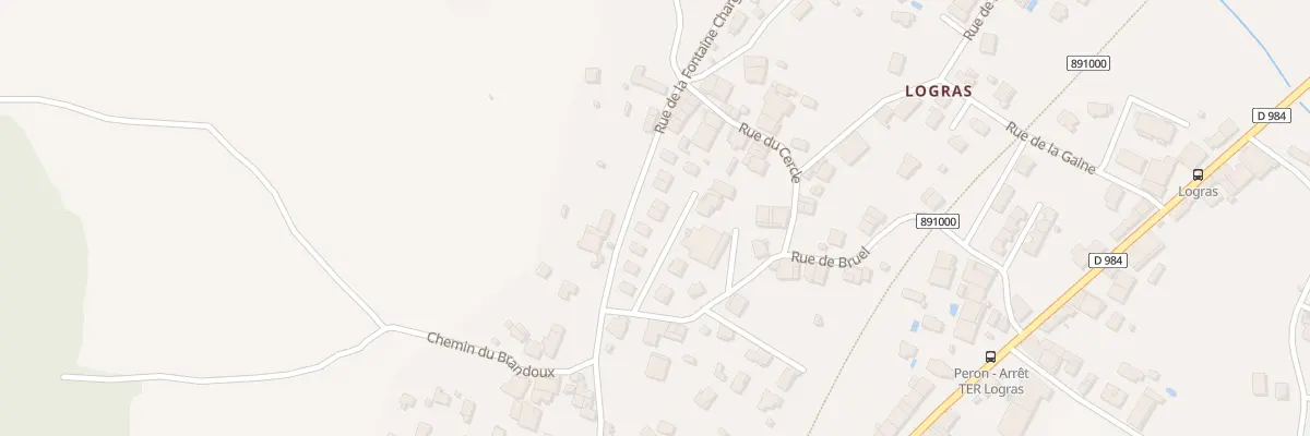 Plan du 388 Rue de Bruel à Péron
